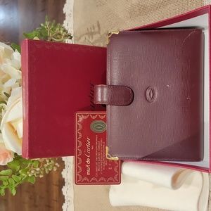 Authentic Cartier agenda with authenticity card
